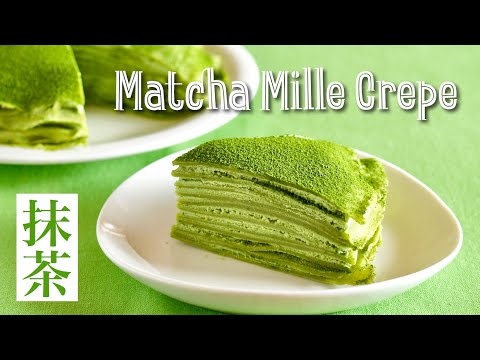how-to-make-matcha-mille-crepe-cake-(easy-no-bake-recipe)-|-ochikeron-|-create-eat-happy-:)