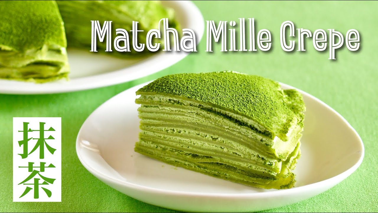 How to Make Matcha Mille Crepe Cake (EASY No-Bake Recipe) | OCHIKERON | Create Eat Happy :) | ochikeron