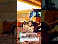 Giant Bulldozer Pushing Dirt Under Bridge Fast #shorts #machine #construction