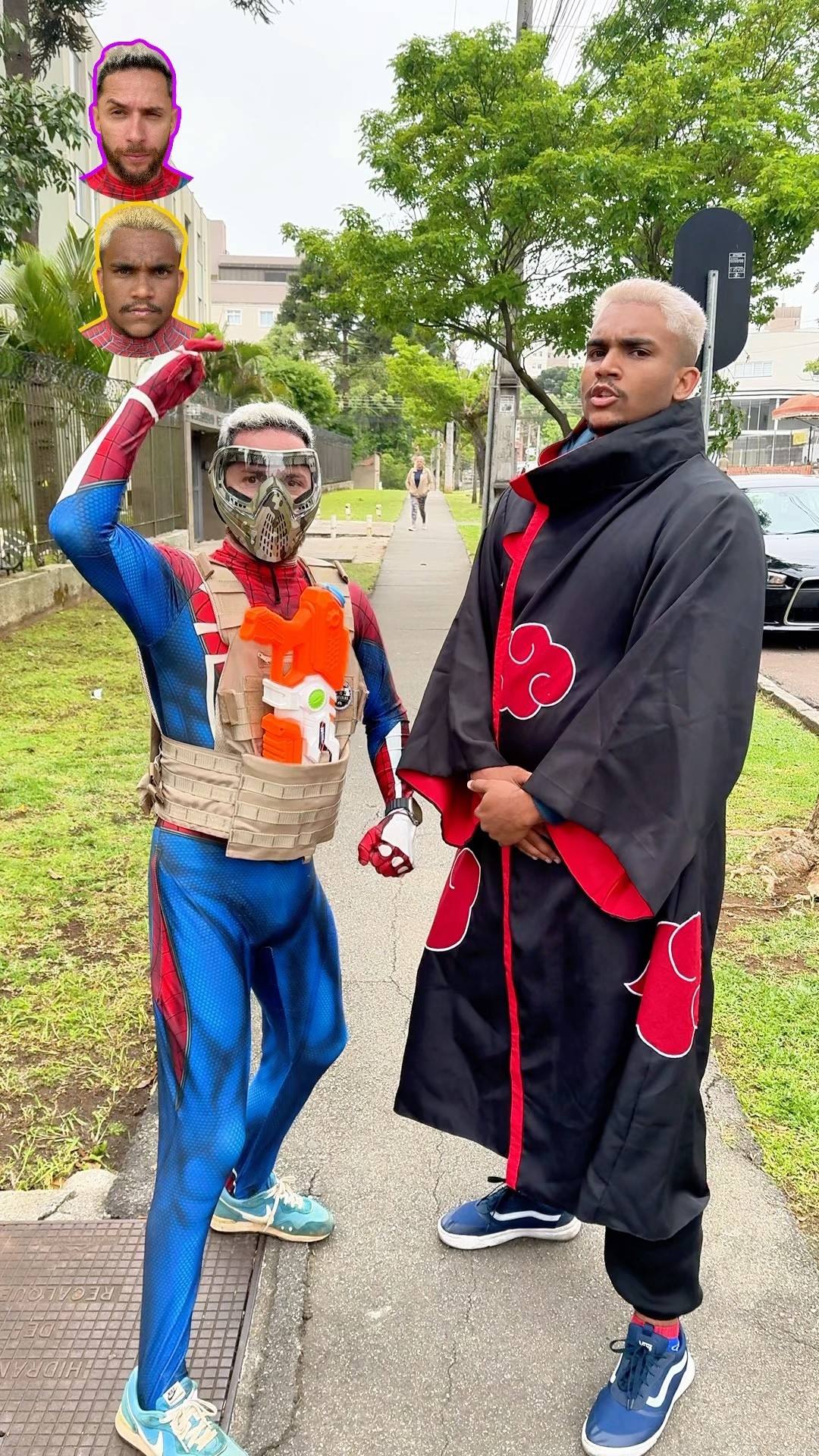 Fast challenge spiderman vs akatsuki