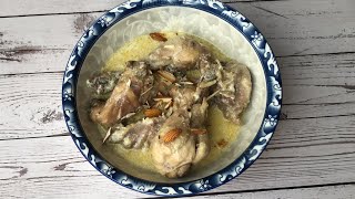 Kashmiri Wazwan Style Chicken Aab Gosht || Aab Gosht recipe || Doed Russ || Zoondaeb