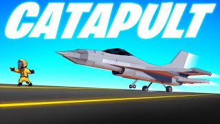 Building a Working Aircraft Carrier Catapult in Trailmakers