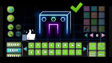 Geometry Dash | Block Design Tutorial #1 Neon Style