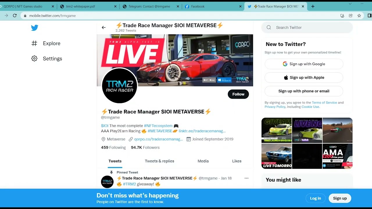 Trade Race Manager  A Phenomenal and Lucrative Blockchain gaming Network