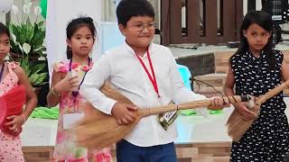 KIDS CAMP 2026 musical contest false combo GREEN TEAM 😁😁 galing ng guitarist nila 🤣 #highlight #wow