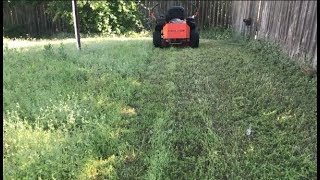 Bad Boy Mower Uncut Grass Problem Fixed -  Lawn care Killeen