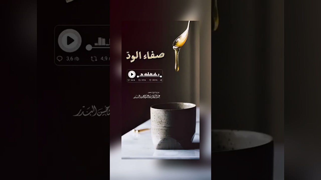 صفاء الودّ . الشيخ الدكتور عبد الرزاق بن عبد المحسن البدر .