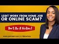 How To Find Legit Work from Home Jobs, Spotting Online Scams, &amp; Job Reviews