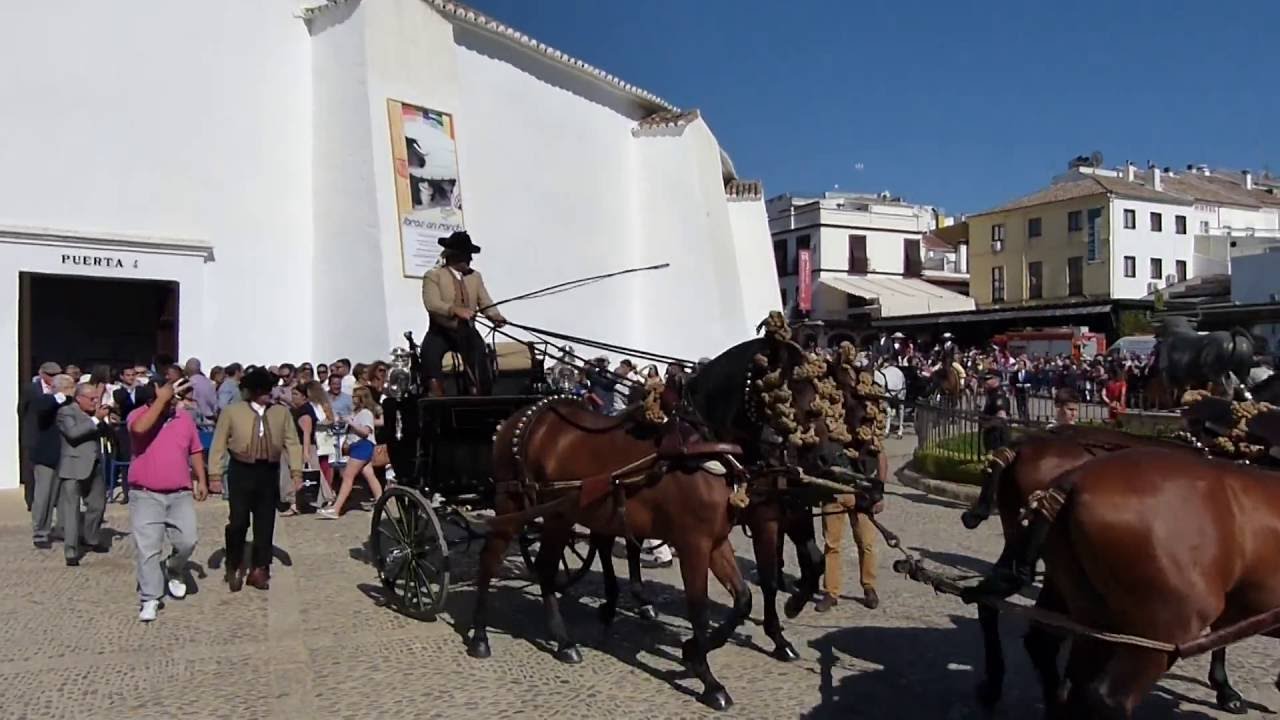 Llegada Toreros Plaza de Toros. Corrida Goyesca. Ronda 2016