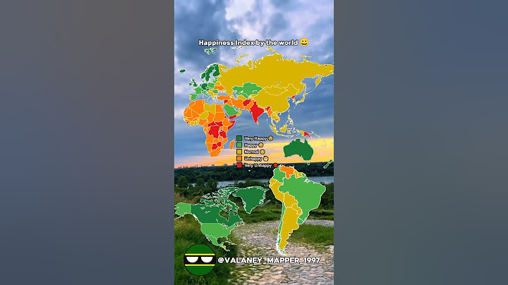 Happiness Index by the world 😀
