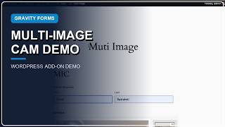 Multi Image Cam for Gravity Forms