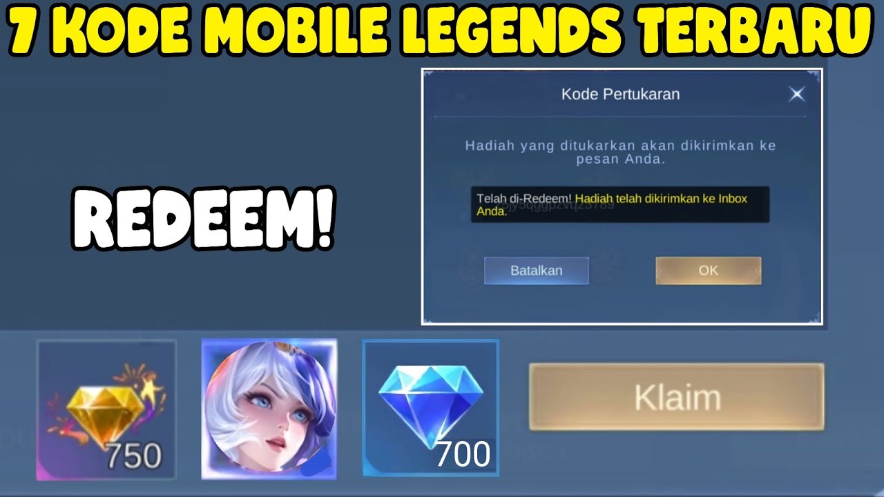 7 KODE REDEEM MOBILE LEGENDS TERBARU - KODE REDEEM ML HARI INI NOVEMBER ...