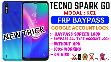 TECNO SPARK GO ( KC1 ) FRP BAYPASS WITHOUT PC||TECNO KC1 FRP BAYPASS