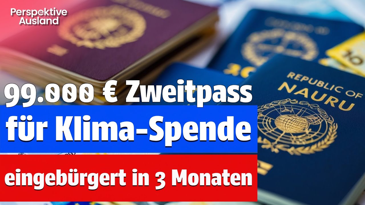 NEUES Zweitpass-Programm von NAURU - Pass kaufen & Klima retten, alles über das NECRCP