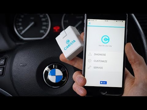 Carista OBD2 BMW VAG coding diagnostic interface for iOS Android