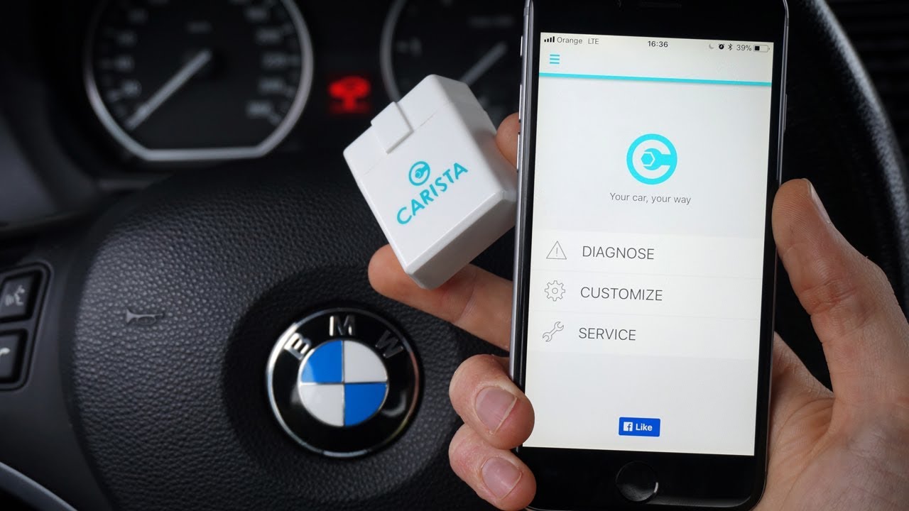 Carista OBD2 BMW VAG coding diagnostic interface for iOS Android 