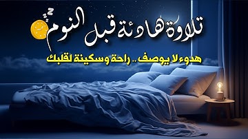 💤 قرآن قبل النوم | تلاوة خاشعة تمس الروح وتُشعرك بالسكينة والطمأنينة 💛🌙📖