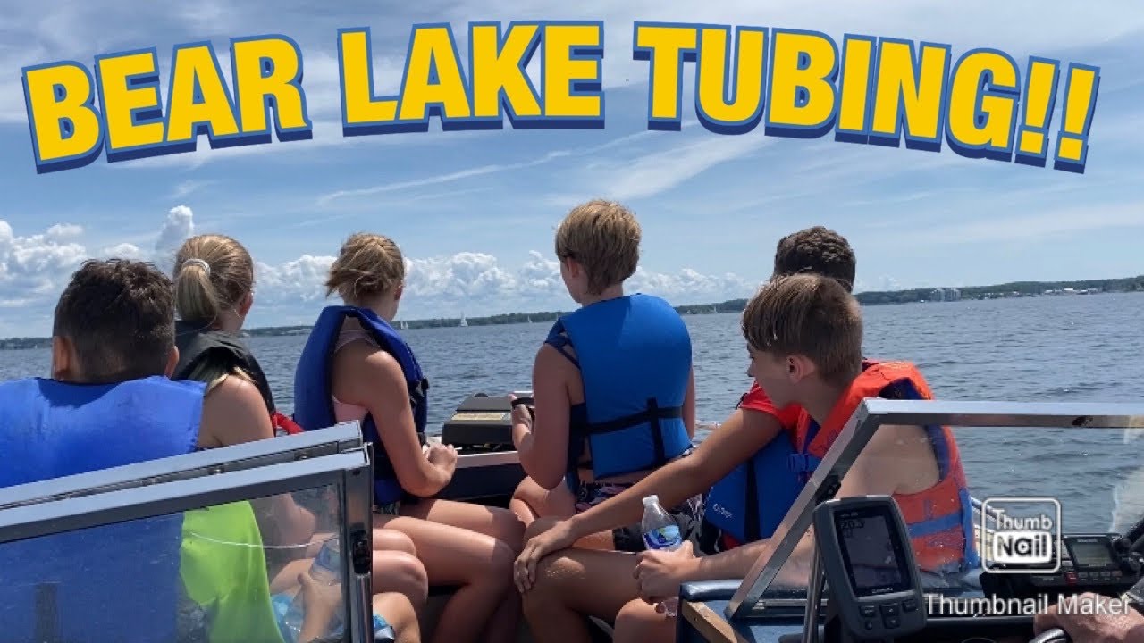 எங்கள் பிள்ளைகளுடன் படகில் ஒரு நாள் // BEAR LAKE DAY WATER FUN // TUBING WITH COUSINS // PART 1