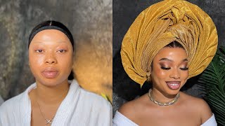 FLAWLESS MAKEUP TUTORIALS/ BRIDAL MAKEUP TUTORIALS WITH GELE!!!!😱😱😱