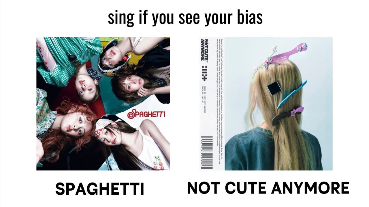 ⊹ ࣪ ˖ sing if you see your bias : SPAGHETTI - NOT CUTE ANYMORE ୭˚.ᵎᵎ