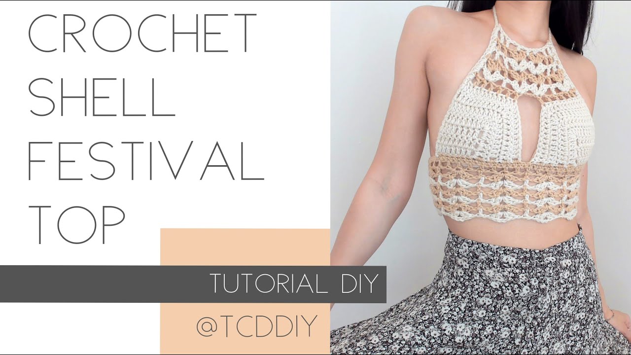 How to Crochet a Shell Festival Crop Top | Tutorial DIY