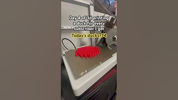 Day 4 of 3d printing a duck for every subscriber I get #3dprinting #trending