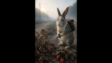 A rabbit saved a strawberry plant from dying by spraying medicine #ai #save #plant #rabbit #flyox