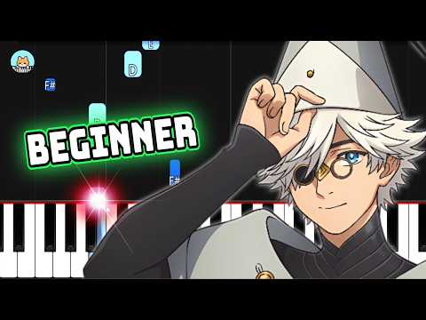 Witch Hat Atelier OP - "Kaze no Anthem" - BEGINNER Piano Tutorial & Sheet Music