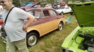 Large number of Vintage cars at Little Vintage Show Cambridge near Gloucester UK 11 May 2024 13:05