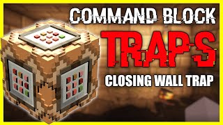 Closing Wall Trap 😭(Minecraft Command Block Traps)