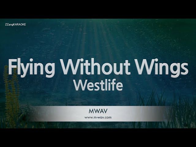 Westlife-Flying Without Wings (Karaoke Version)