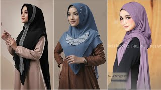 KHIMAR SYAR'I UNTUK LEBARAN, HIJAB PASHMINA, BERGO WARNA CANTIK TERBARU screenshot 3