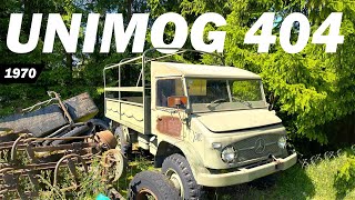 Old Military Truck START & DRIVE - Mercedes-Benz UNIMOG 404 (1970)