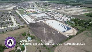 WRA Architects | Anna ISD Clemons Creek Middle School | September 2022 | Construction Update