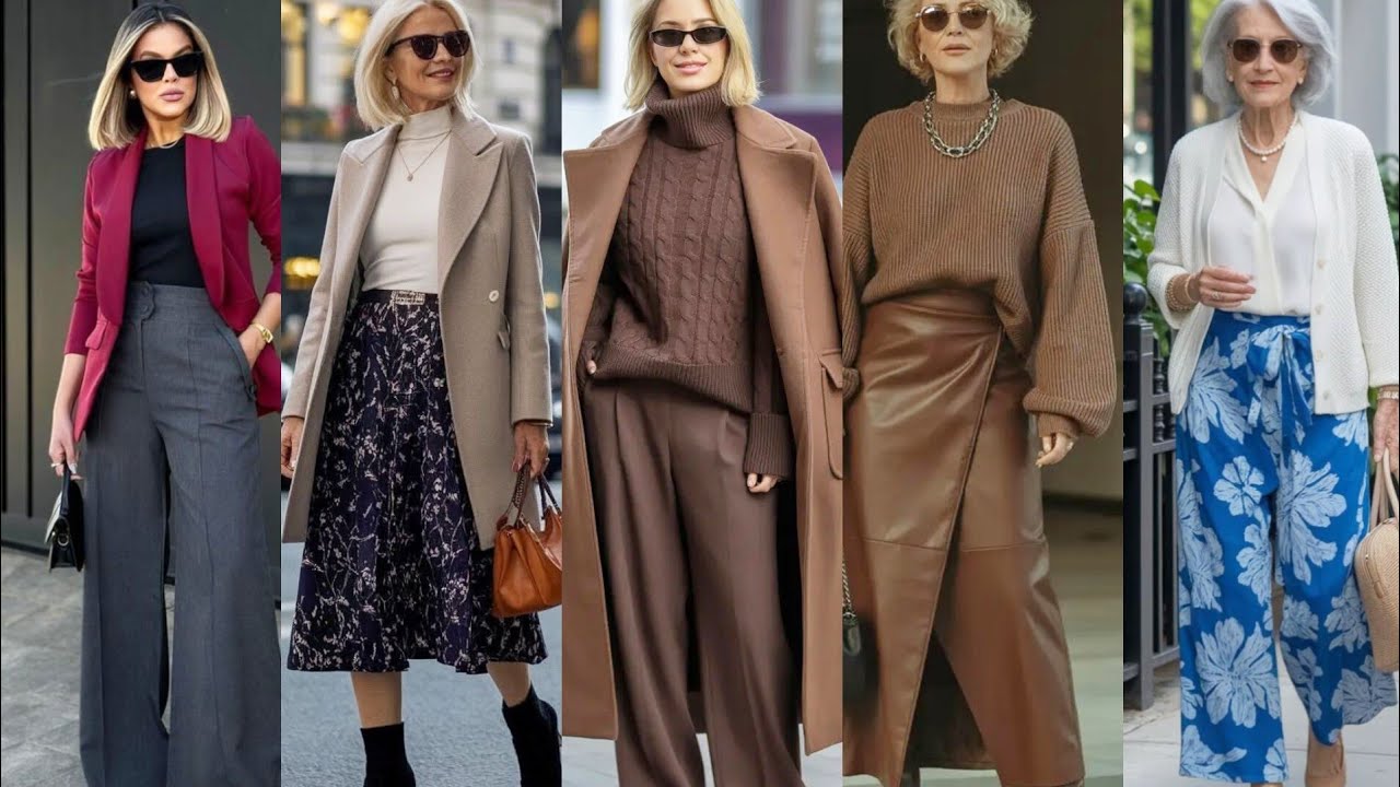 Элегантные миланки старше 40, 50 и 60 лет. Как элегантно одеваться во взрослом возрасте / Изучени...