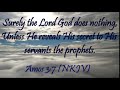 Amos 3 7 