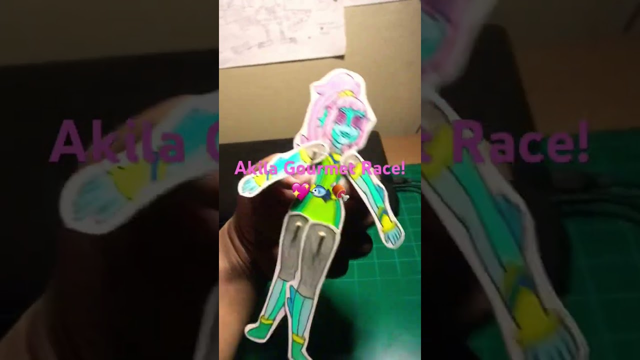 Akila Gourmet Race!💖🐟👩🏻&zwj;🎤🍖(Kirby from Nintendo🎮& Akila from Dreamworks Cleopatra in space📺)