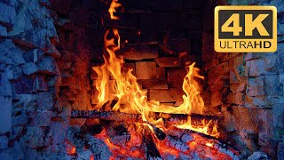 Burning Fireplace 4K & Crackling Fire Sounds 3 Hours 🔥 Cozy Fireplace 🔥 Asmr Fireplace Ambience
