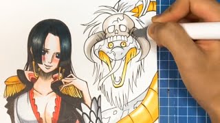 ONE PIECE】ボアハンコック描いてみたDrawing Boa Hancock - YouTube