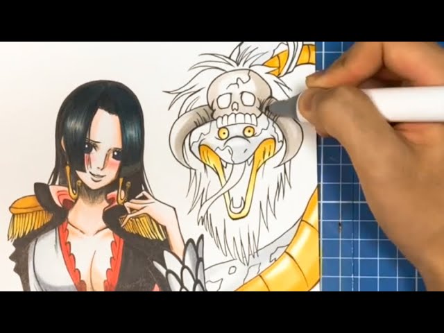 ONE PIECE】ボアハンコック描いてみたDrawing Boa Hancock - YouTube