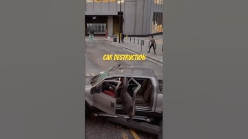 Car destruction in The Martix Awakens - Pickup car crash test - PlayStation 5 Unreal Engine 5