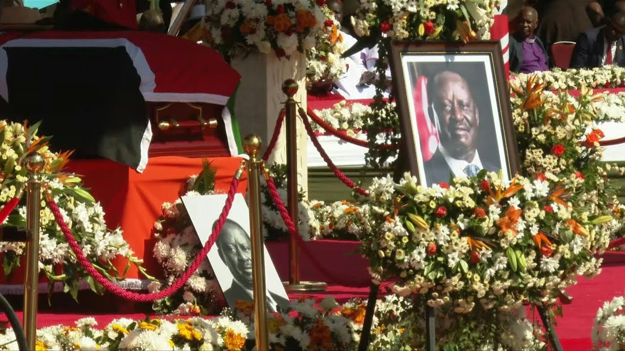 Crowds pay tribute to Raila Odinga at burial ceremony in western Kenya | AFP