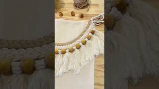 DIY macrame tutorial video.