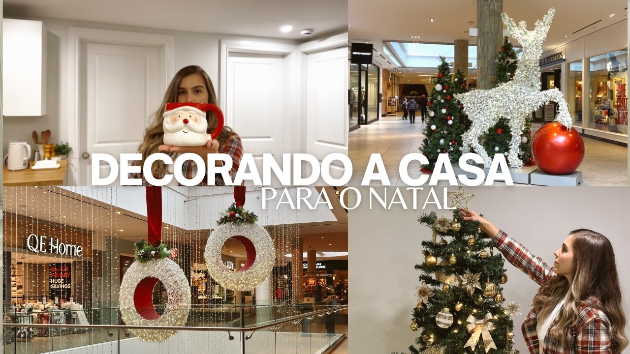 Decorei a minha casa para o natal, rotina e uma pausa na cafeteria.