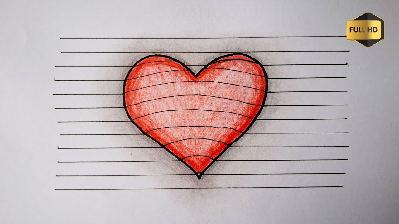 It's so real! I'm drawing a 3D heart