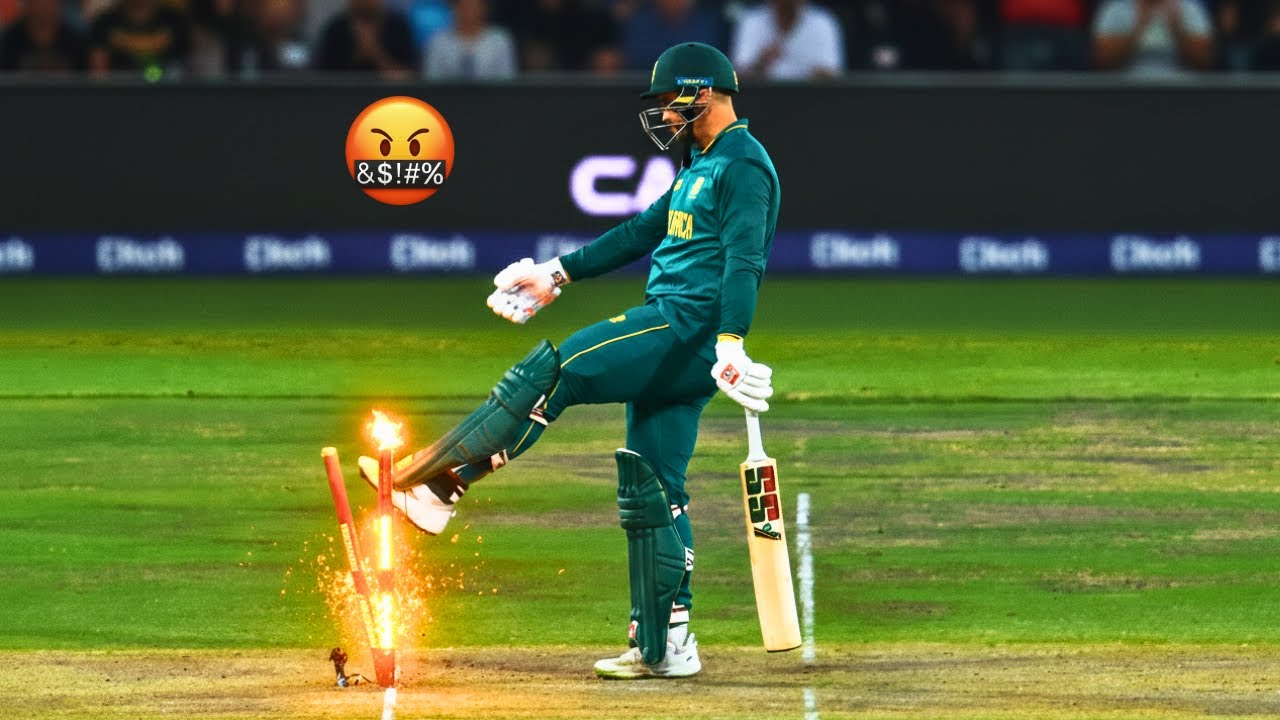 When Batsman Lost Their Cool After Dismissal