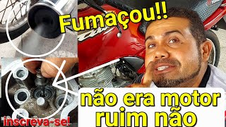 Motorcycle smoking but it wasn't a bad engine. See how I solved it