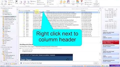 How to Create "Due Date" Column in Outlook 2010 - by Turner Time Management