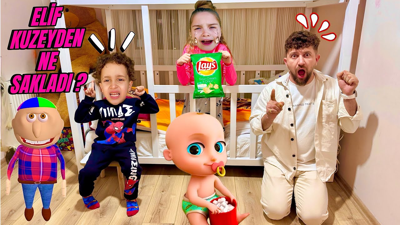 Кузи Элиф играла в прятки ‼️ Прячьтесь в секретной комнате!!