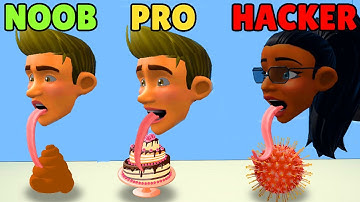 NOOB vs PRO vs HACKER in Lick Runner